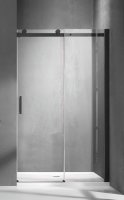 Душевое ограждение SANTREK AQUA Evo-DF-1200-C-Matt Black 1200*1950 прям, стек прозр. 8мм, проф.черн