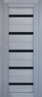 Дверь межкомнатная КАРДА Т-5 800*2000 Серый софт стекло черное