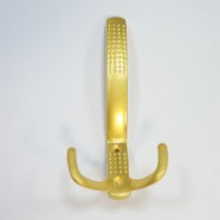 Крючок-вешалка №599 большая, матовое золото (40/200)											
