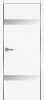 Дверь межкомнатная КАРДА П-6 900*2000 Белый софт, белое стекло