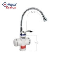Смеситель-водонагреватель проточный с УЗО АК9555-3 Белый 3 кВт AquaKratos