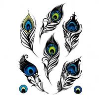 Наклейка АI 4001 DECORETTO роскошные перья