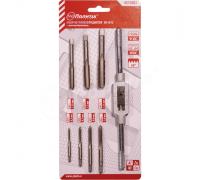 4515003 Набор метчиков 8пр. 3 0,5 4 0,7 5 0,8 6 1,0 8 1,25 10 1,5 12 1,75  метчикодержатель   Полите