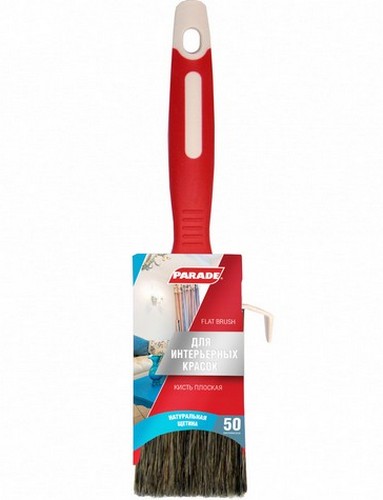 Кисть плоская натур. темн. щетина (50мм)   Parade