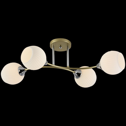 Люстра потолочная 01353-0.3-04 GOLD+CR