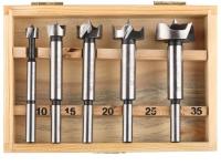 Набор ЗУБР Сверла Форстнера (фреза) по дереву,5шт, d 10-35мм