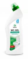 Средство для чистки сантехники, унитазов, кафеля, фаянса (кислот.чистящее)  WC-gel , 1л  GRASS