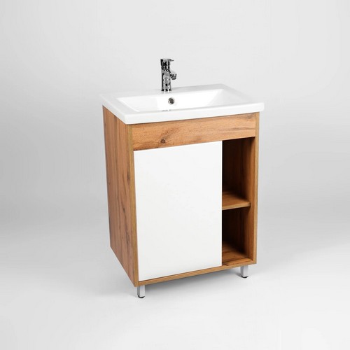 Тумба напольная БОСТОН 60 белый 1 ств. (под COMO60) VIANT