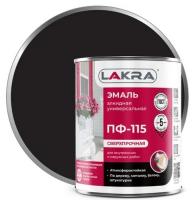Эмаль ПФ-115 черный 0,9 кг.(Лакра)
