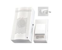 Звонок беспроводной ЗБН-4 32 мелодии 120м с кнопкой IP44 белый IN HOME