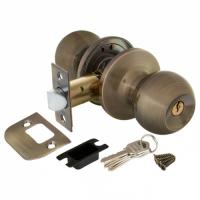 Ручка защелка DK672 AB-ET бронза с фиксатором PUNTO