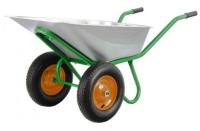 Тачка садово-строительная, 2-кол, усиленная,250 кг,110 л, колесо 3.0 3.25 8    УСПЕХ, Пятанов