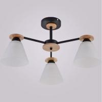 ,Люстра потолочная 01625-0.3-03 BK+WOOD