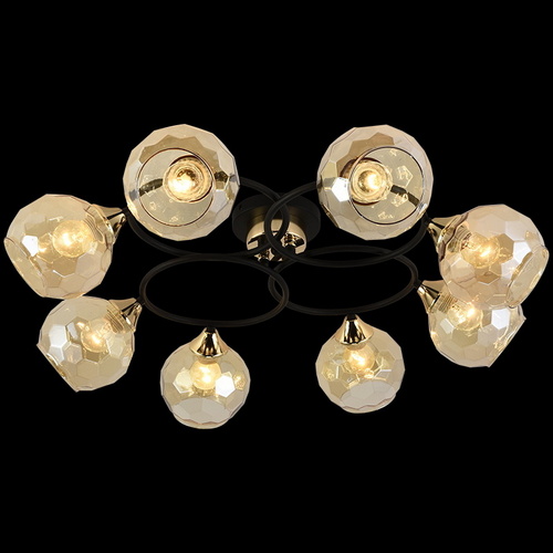 Люстра потолочная 01357-0.3-08B BK+FGD