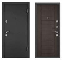 Дверь стальная  ТОРЭКС  Х5 860 2050 правая (Темно-серое букле графит,ПВХ Дуб угольный СК6-9)