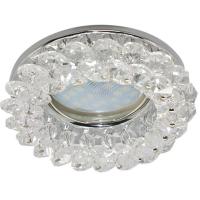 Светильник встраиваемый CD4141 FW1617EFY прозрачный хром ECOLA