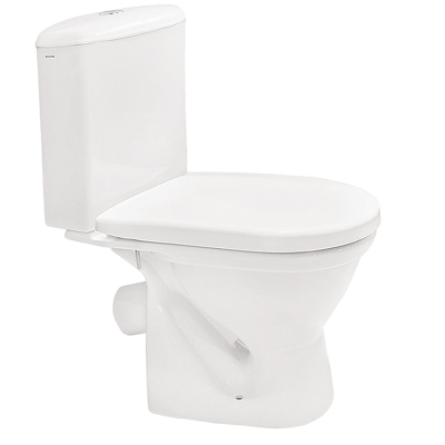 Унитаз-компакт  АЛЬКОР сид. Полипропилен косой выпуск SANTEK