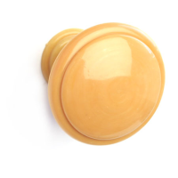 Ручка-кнопка УФА РК (25) без каймы пластиковая, светлое дерево