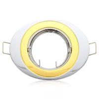 Светильник встраиваемый WL-110 1 50W GU5.3 жемчужное золото хром встр.поворотный АКЦЕНТ