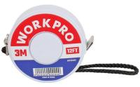Рулетка 3м 12мм с мягкой лентой (ПРОФИТ) Workpro