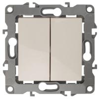 Выключатель 2-кл. СП ЭРА 12 10АХ-250В, IP20, слоновая кость12-1104-02