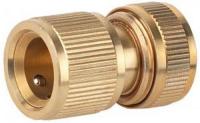 Соединитель латунный быстросъемный для шланга 3/4" АКВАСТОП//GRINDA EXPERT 3/4"