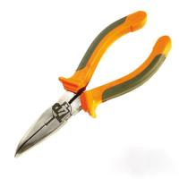 Тонкогубцы 200мм с изогнутыми губками, двухкомп.рукоятки   Т4Р