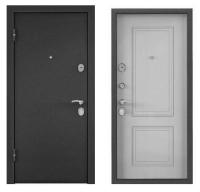 Дверь стальная  ТОРЭКС  Х5 860 2050 левая (Темно-серое букле графит,ПВХ Дуб светлый матовый СК66)