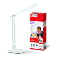 Светильник настольный светодиодный ССО-02Б 10Вт сенсор-диммер адаптер белый IN HOME