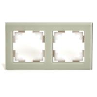 Рамка горизонтальная 2-м STEKKER Катрин дымчатый GFR00-7002-07