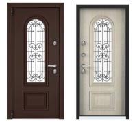 Дверь стальная  ТОРЭКС  SNEGIR COTTAGE 02 950 2050 левая (8017,Дуб бежевый SNG-2)