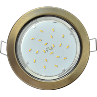 Светильник встраиваемый GX 53 FN53H4ECB черненая бронза ECOLA