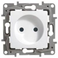 Розетка 1м СП ETIKA без заземл. белый 672220