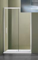 Душевое ограждение SANTREK AQUA Lea-DF-1200-G-Chrome 1200*1850 Прямое стекло Грейп 5мм, профиль Хро