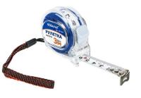 Рулетка 3м 16мм прозрачный корпус (мех.стопор, 2-сторонняя шкала, белое матов. покрытие) КОБАЛЬТ