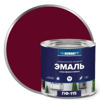 Эмаль ПФ-115 PROREMONTT  винно-красный. 1,9кг