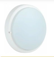 Светильник светодиодный LED ДБП-12w 6500К 800Лм IP54 круг пластиковый белый IEK  