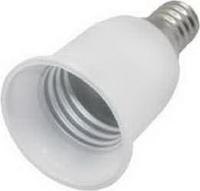 Переходник с цоколя  E14 на Е27 Ecola base Белый  A4T14WEAY