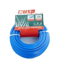 Леска для триммера квадрат 1,3мм длинна 15м   УСПЕХ