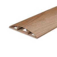 .Наличник дверной IDEAL ПВХ с кабель каналом 206-Дуб коньячный