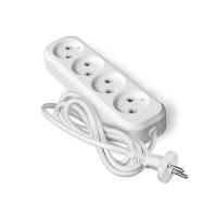 Сетевой удл-ль LUX У4-0 4-местный б заз. 250В 10А 2м