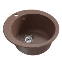 .Мойка ML-GM13 круглая, терракотовый  (307), 495 495 200 мм MIXLINE