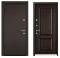 Дверь стальная  ТОРЭКС  SNEGIR 20 МР 950 2050 левая (Букле коричневый,КТ Дуб мореный S20-15)