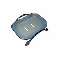 L334 мыльница настольная голубая