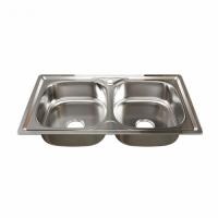 МОЙКА ВРЕЗ 46 81 (0,8) 2-Х ЧАШ ВЫП 3 1 2 MIXLINE 18СМ С СИФОНОМ