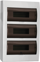 ,Бокс ЩРН-Пм-36 мод.навесной 3ряда,36модулей.пластик ИЭК (6шт)