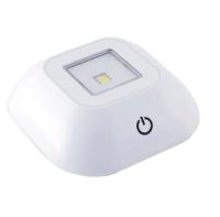 Светильник-фонарь АКЦЕНТ N125  QUADRO  квадр. белый, 1 SMD LED 4000K, сенс.упр., накладной, на 3xAAA