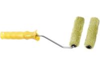 Мини-валик с ручкой + ролик, полиакрил 11/15/110мм, под ручку 6мм  KORVUS