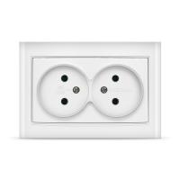Розетка  2-м. СП  БРИЛЛИАНТ  16А бел.