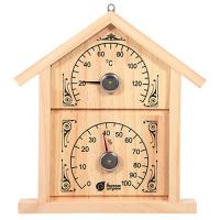 Термометр с гигрометром Банная станция  Домик  23,6х22х2,5 см для бани и сауны   4